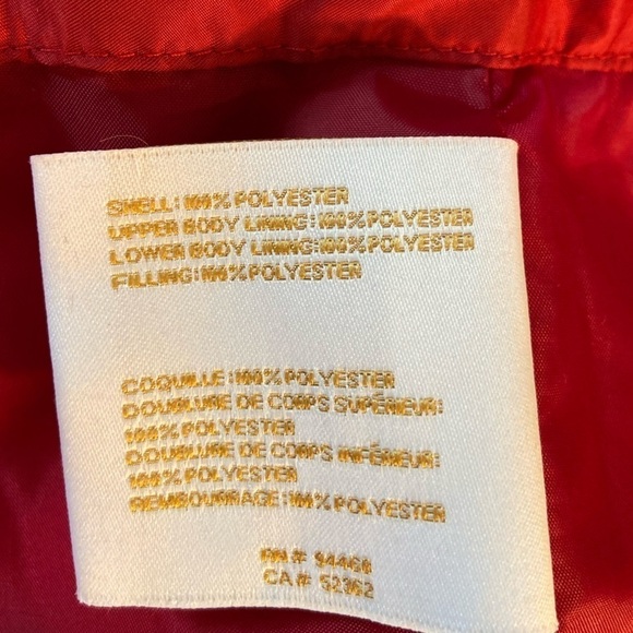 Laundry By Shelli Segal~Red Quilted Coat~Zip-Up & Snap~Pockets~Hood~Belt~Size S - Picture 16 of 16